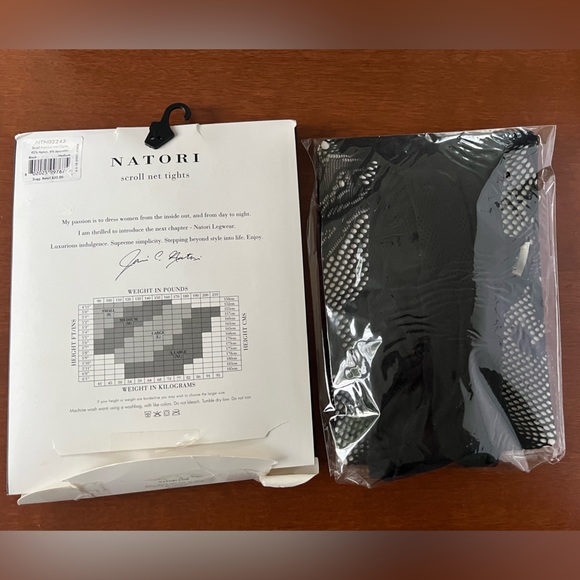 NATORI SCROLL NET TIGHTS - Picture 3 of 7